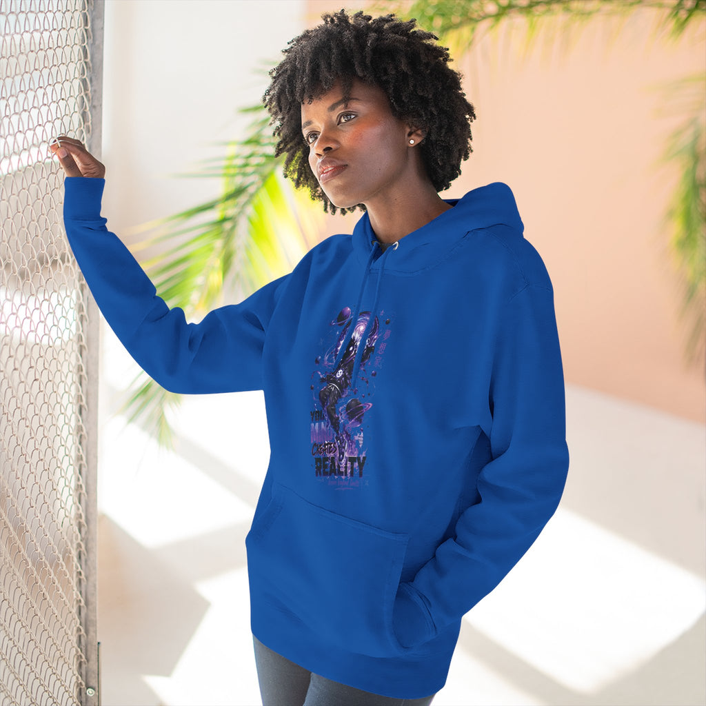 Galaxy Skate Hoodie — "You’re Not High, You’re Reality" Graphic Pullover