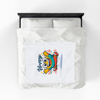 Happy Mood Face Velveteen Blanket - Cute Cartoon Throw