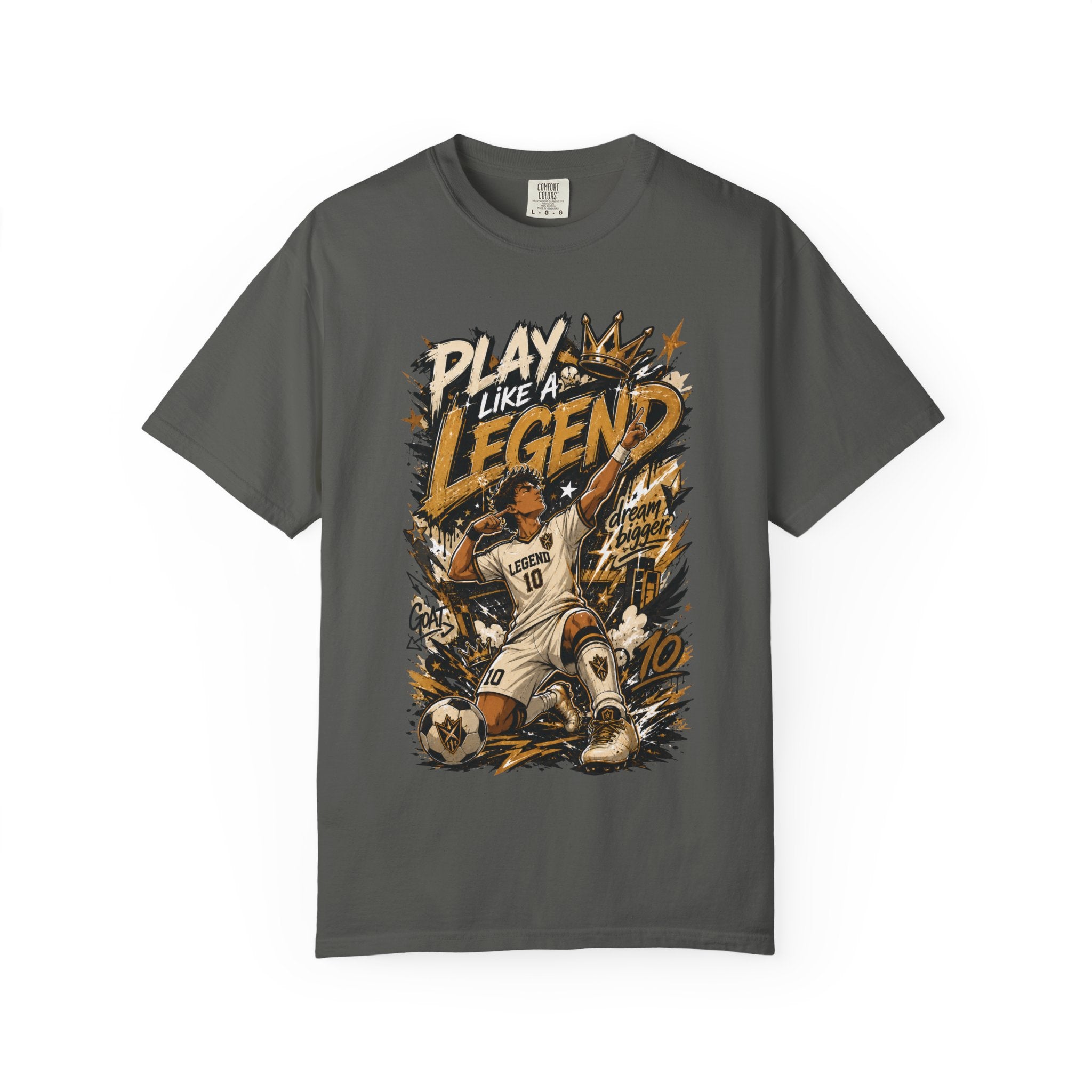 Play Like a Legend Soccer T-Shirt — Vintage Goal Celebration Graphic Tee