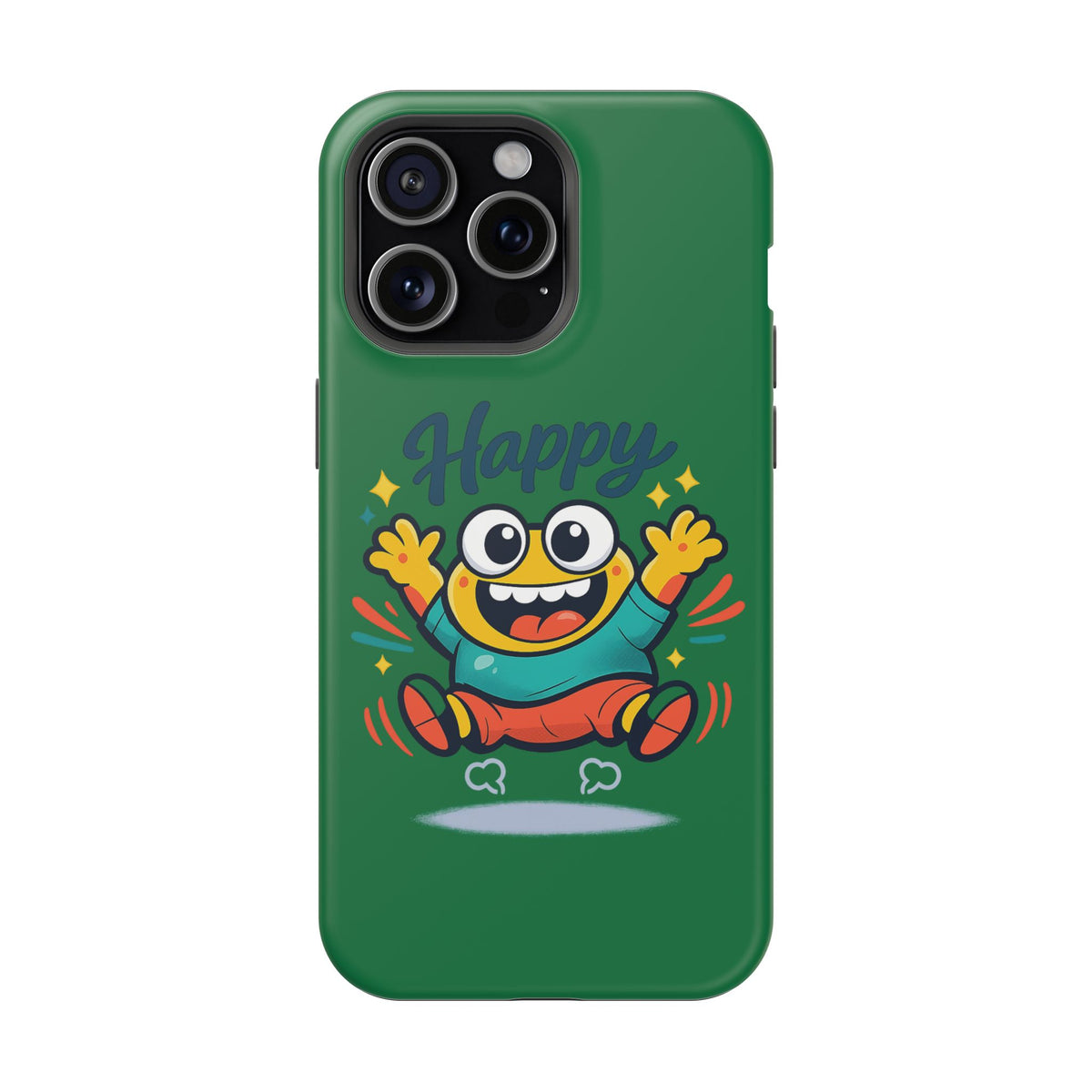 Happy Monster Magnetic Protective Phone Case Green