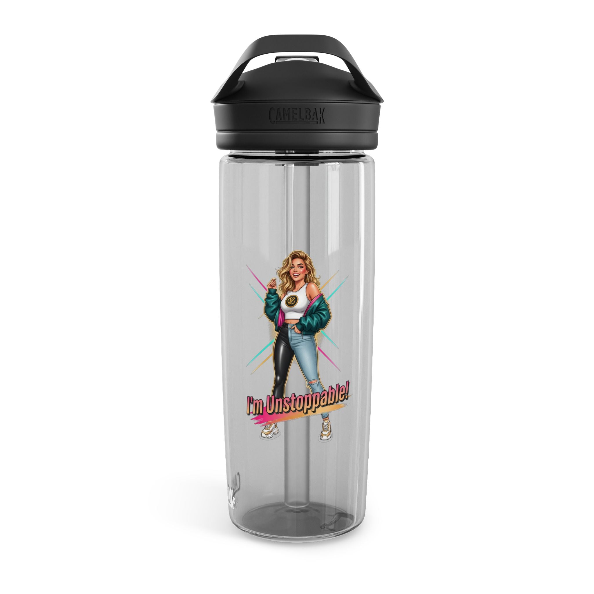 Unstoppable Girl Graphic Water Bottle — CamelBak Eddy 20/25oz