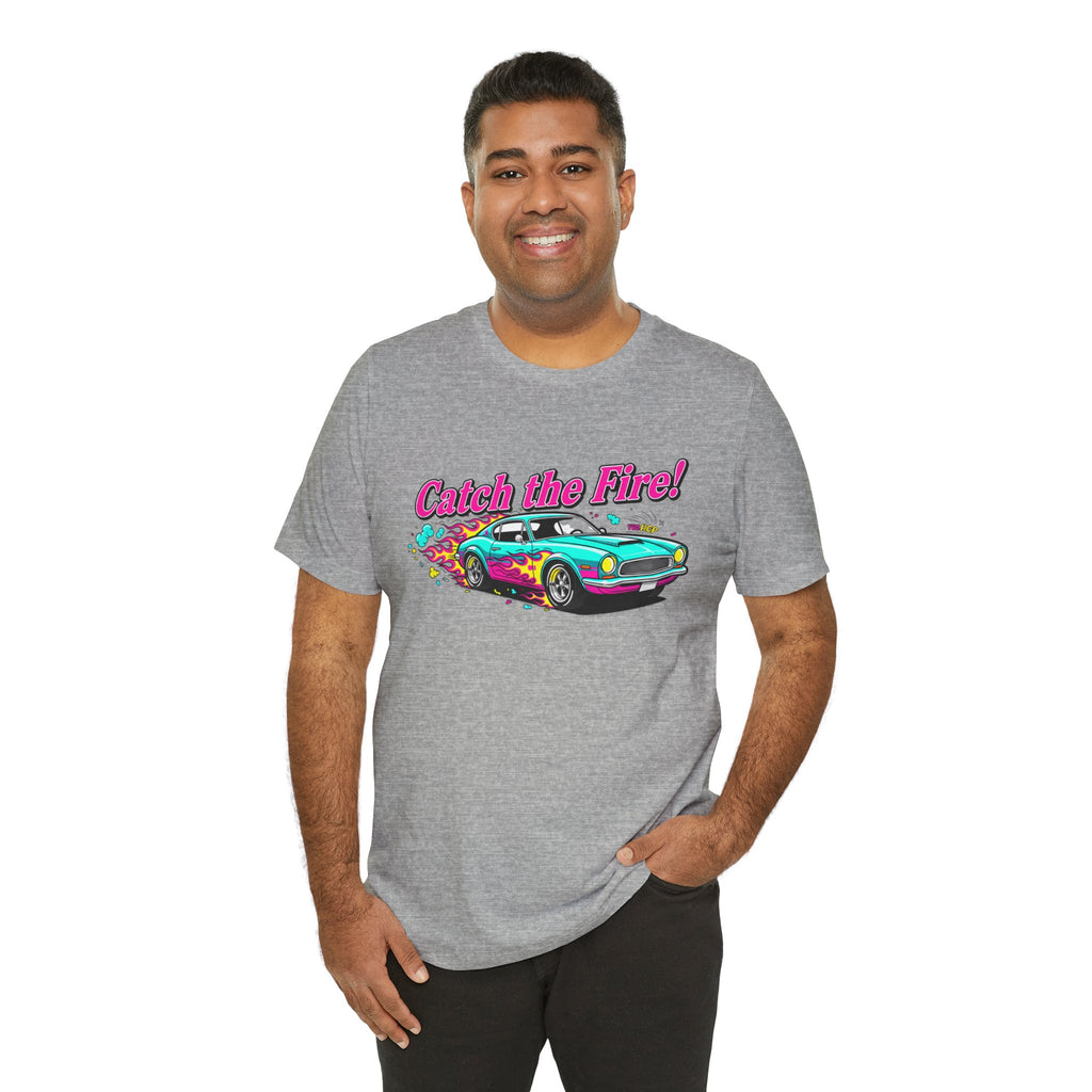 Retro Cartoon Dragster T-Shirt – Vintage Racing Flame Graphic Tee