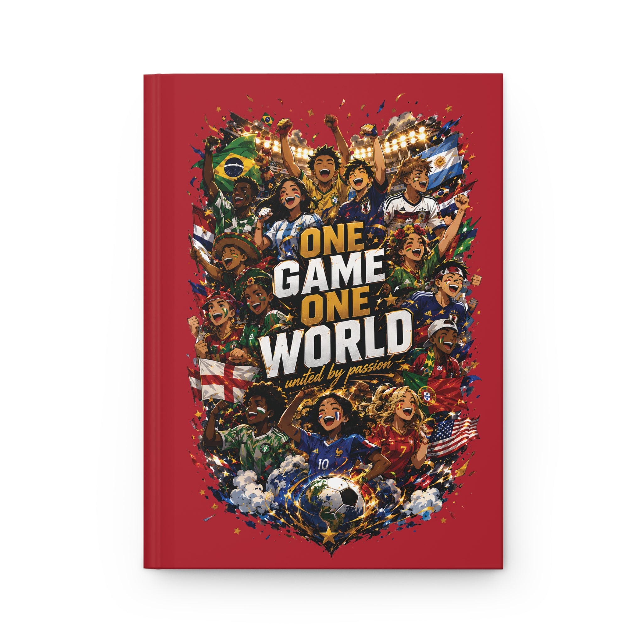 One Game One World Soccer Hardcover Journal
