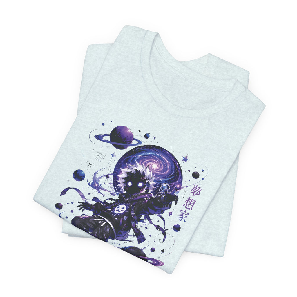 Astronaut Galaxy Tee — "Your Mind Creates Reality" Space Graphic T-Shirt