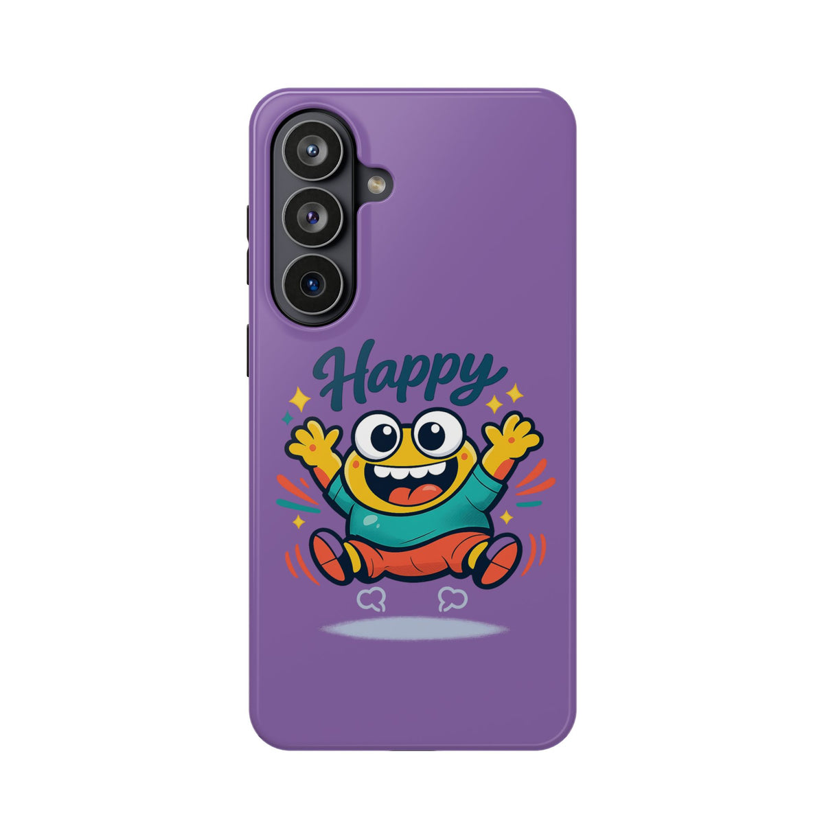 Happy Monster Magnetic Protective Phone Case Purple
