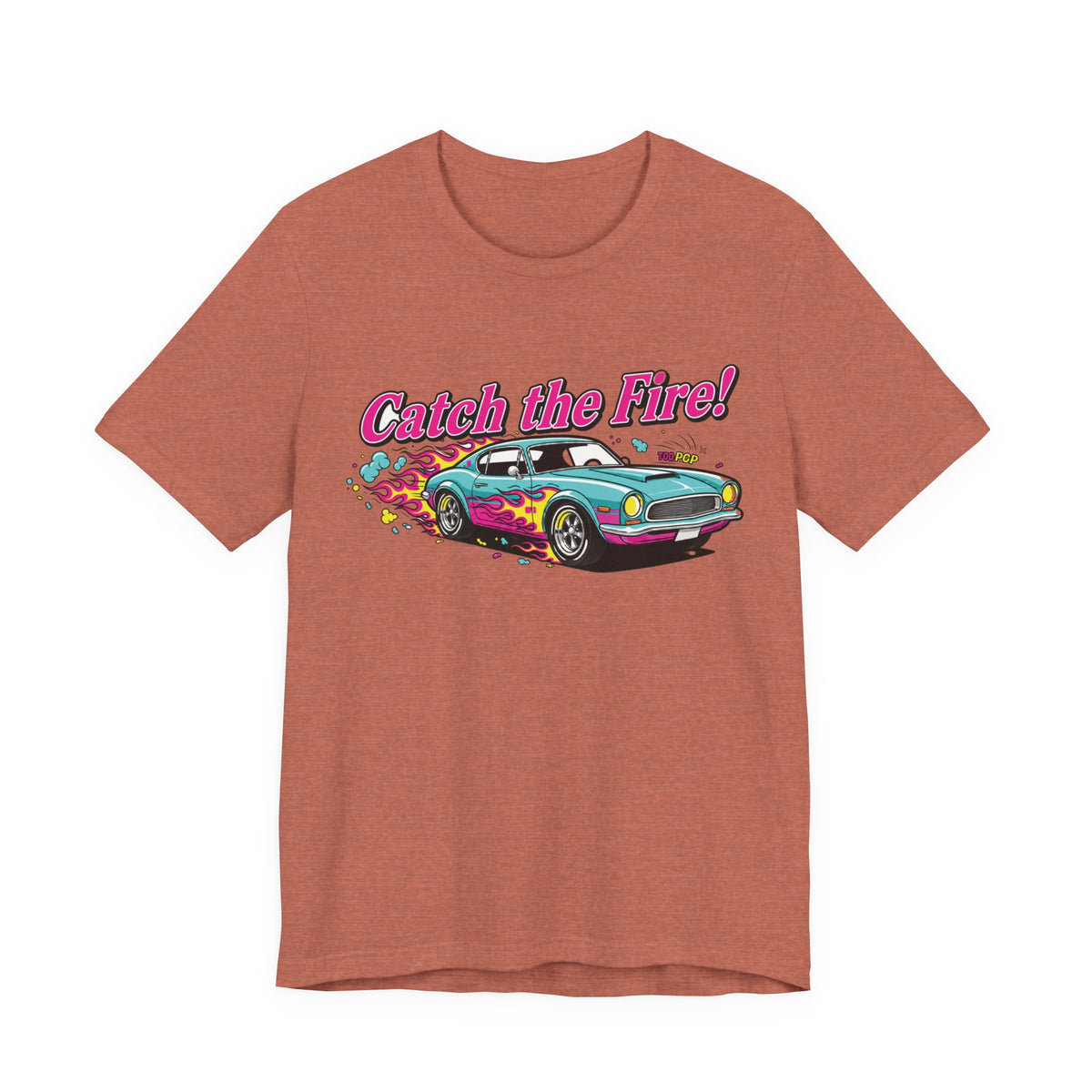 Catch the Fire Vintage Muscle Car Graphic T Shirt
