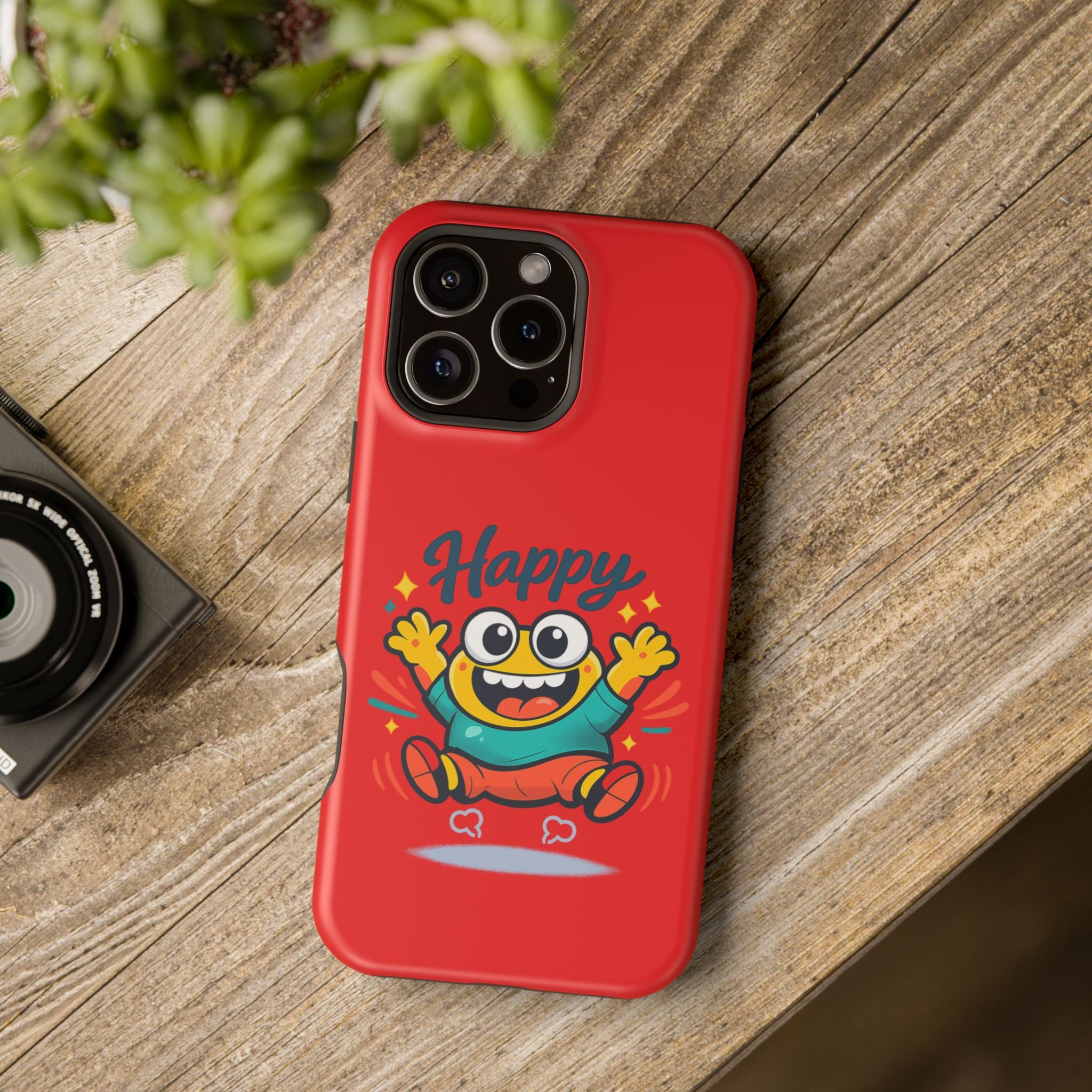 Happy Monster Magnetic Impact-Resistant Phone Case