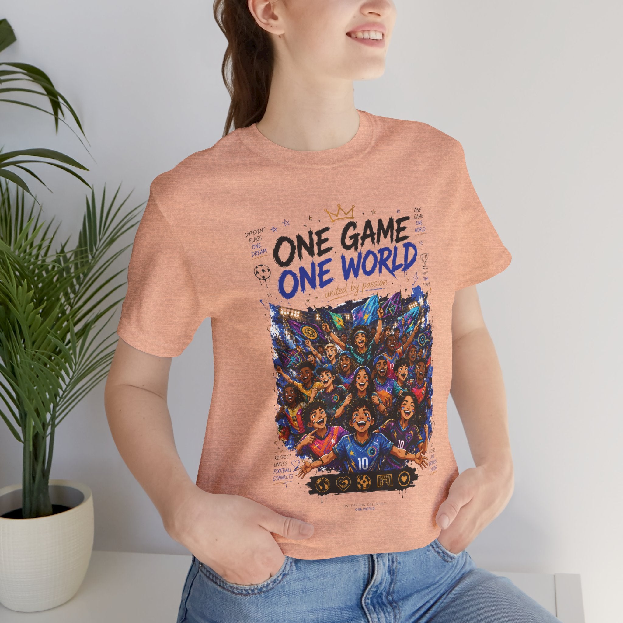 One Game One World Soccer Tee