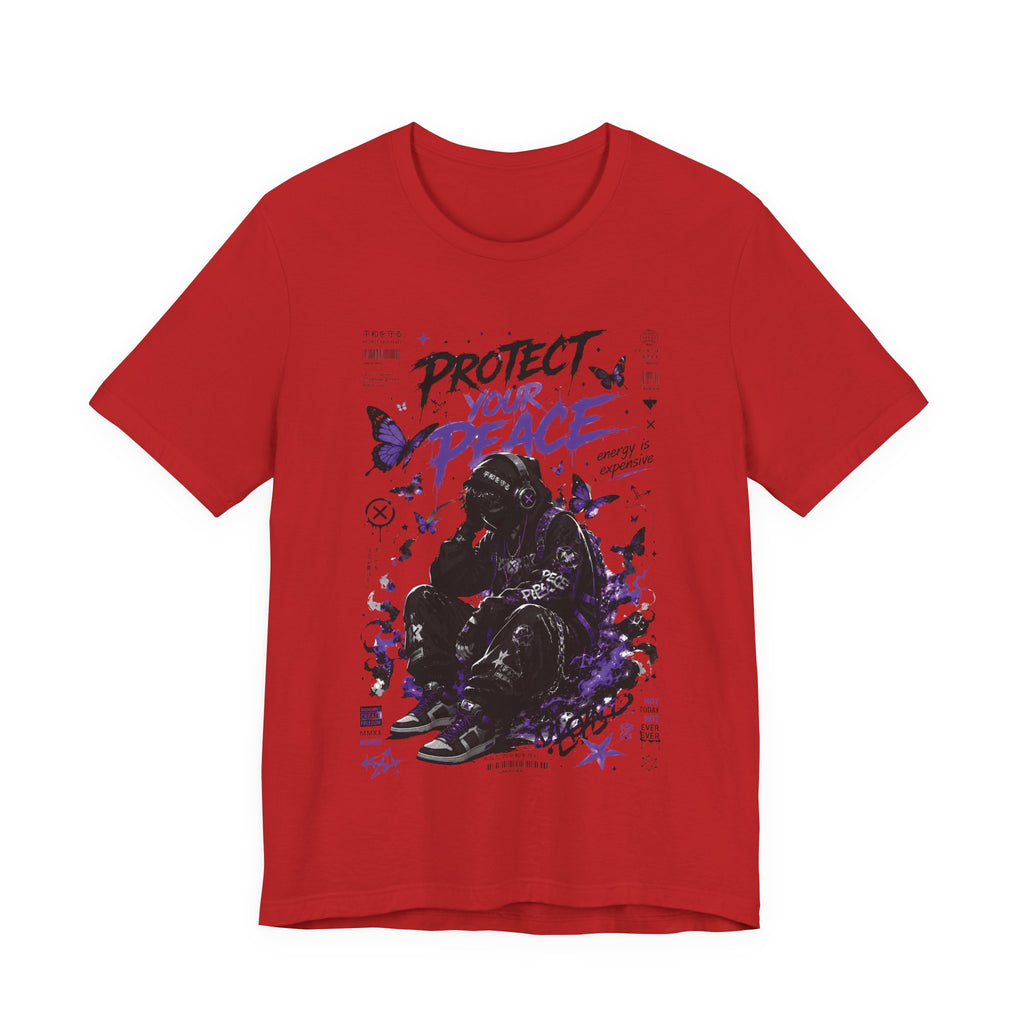 Protect Your Peace Gothic Butterfly Graphic T Shirt
