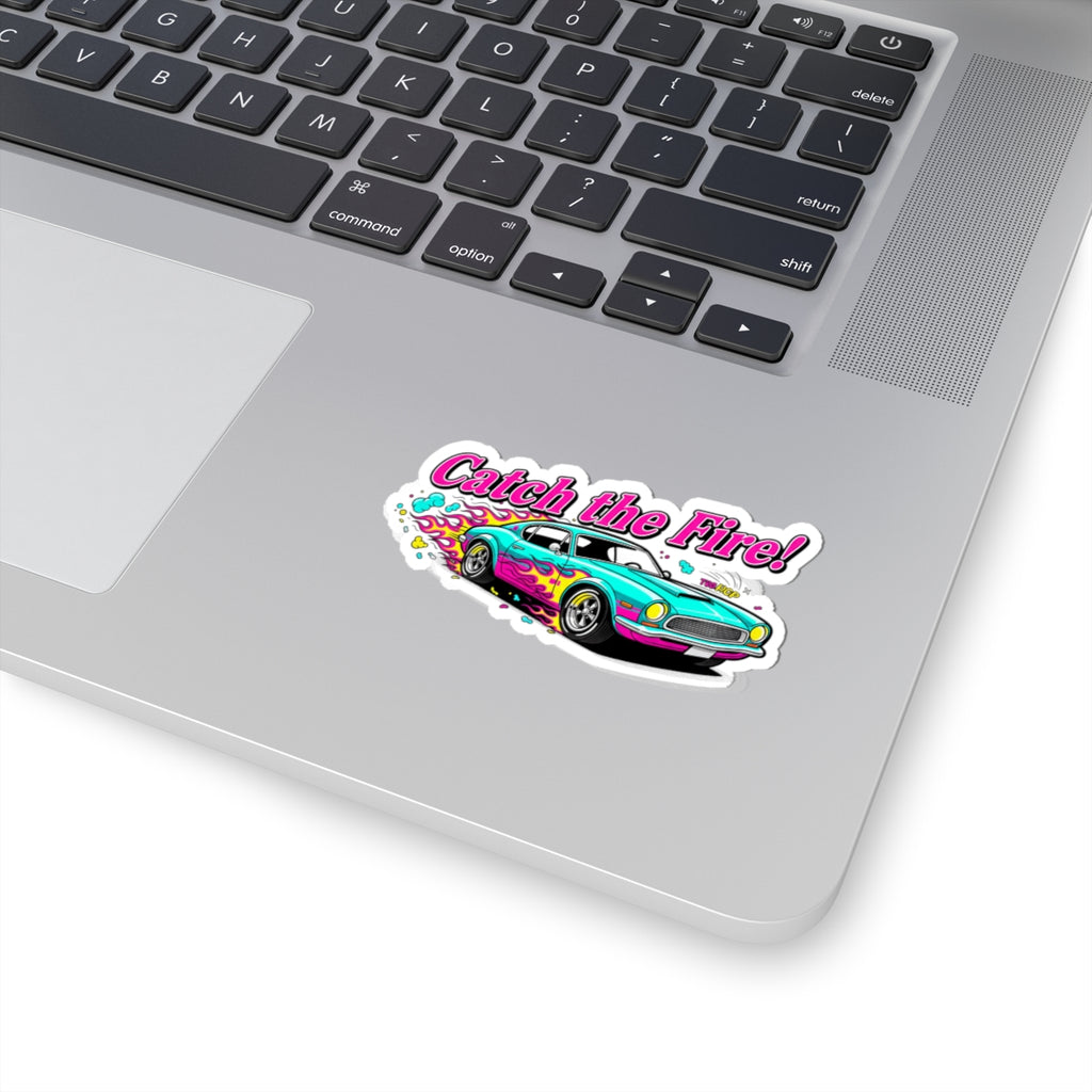 Retro Racing Car Sticker – Vintage Dragster Decal