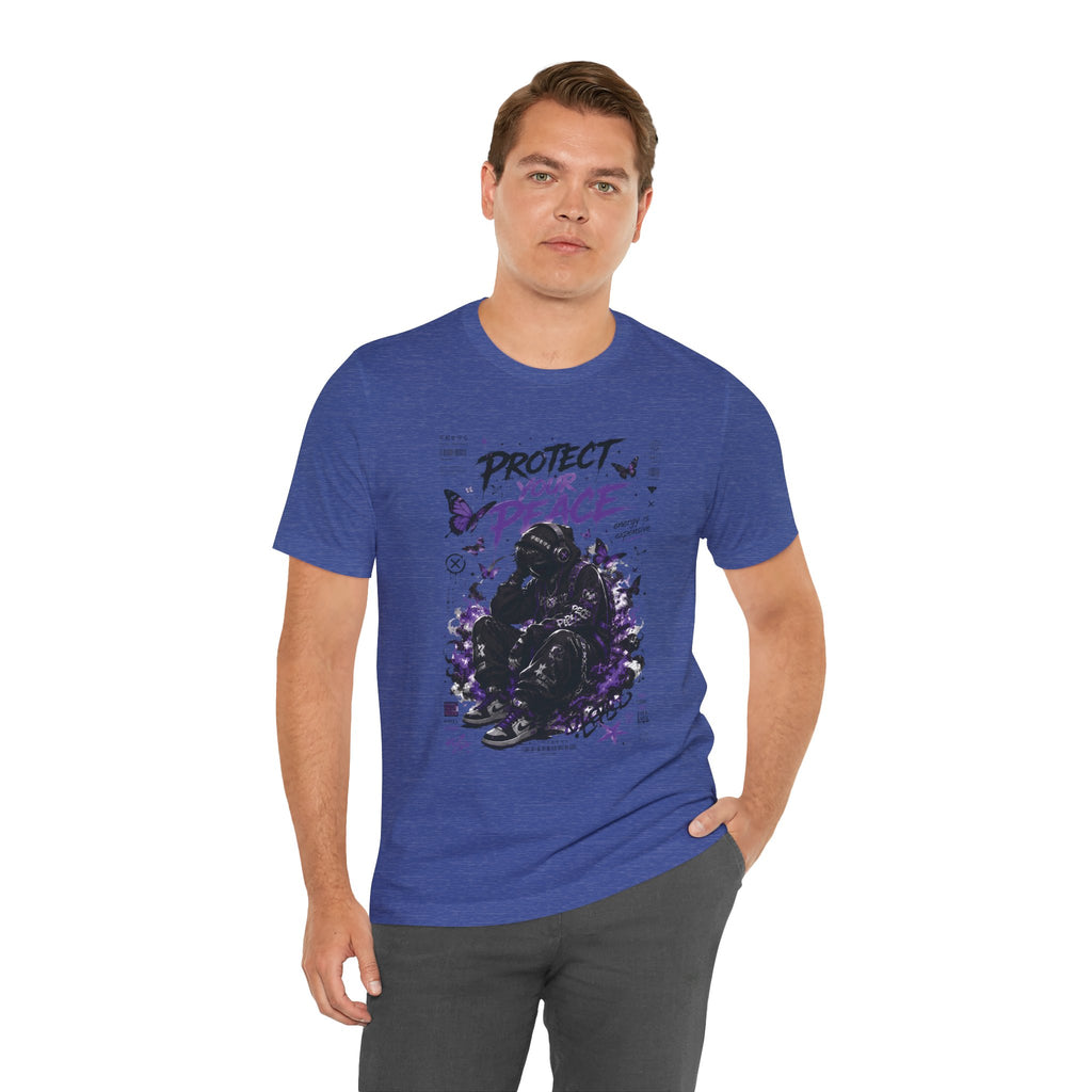 Protect Your Peace T-Shirt — Gothic Butterfly Graphic Tee