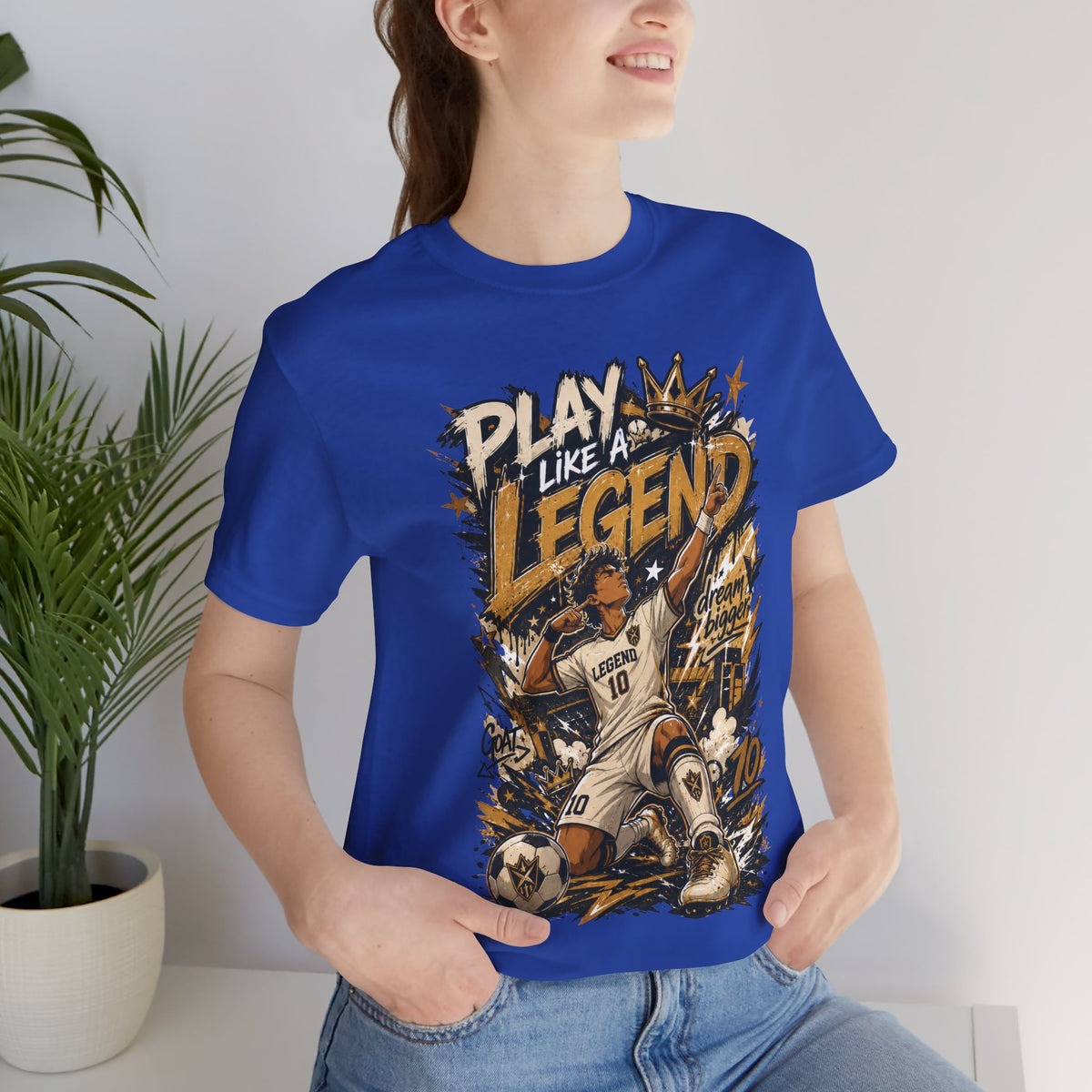 Play Like a Legend Soccer Graphic T Shirt