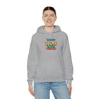 Happy Blob Cartoon Hoodie – Minimal Smiley Graphic Pullover