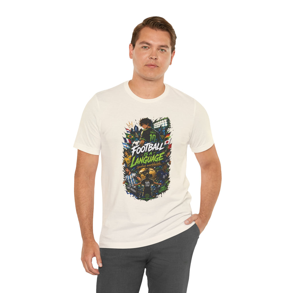 Football Language Graphic Tee — Soccer Fan Jersey Shirt