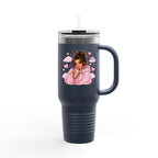 Cozy Pink Hoodie Girl 40oz Insulated Travel Mug