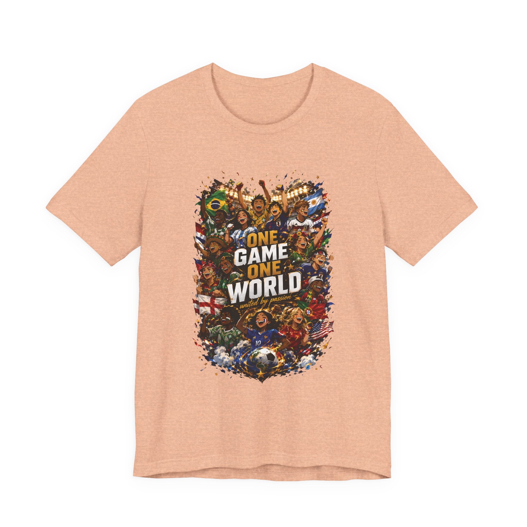 T-Shirt — 'One Game One World' Gamer Graphic Tee