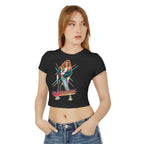 I'm Unstoppable! Women's Baby Tee - Empowering Retro Graphic Crop Top