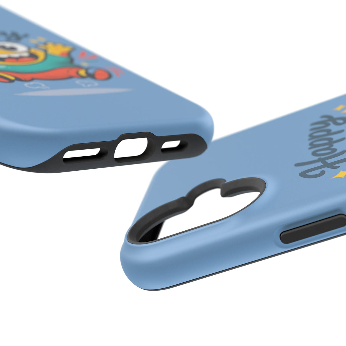 Happy Monster Magnetic Protective Phone Case Blue