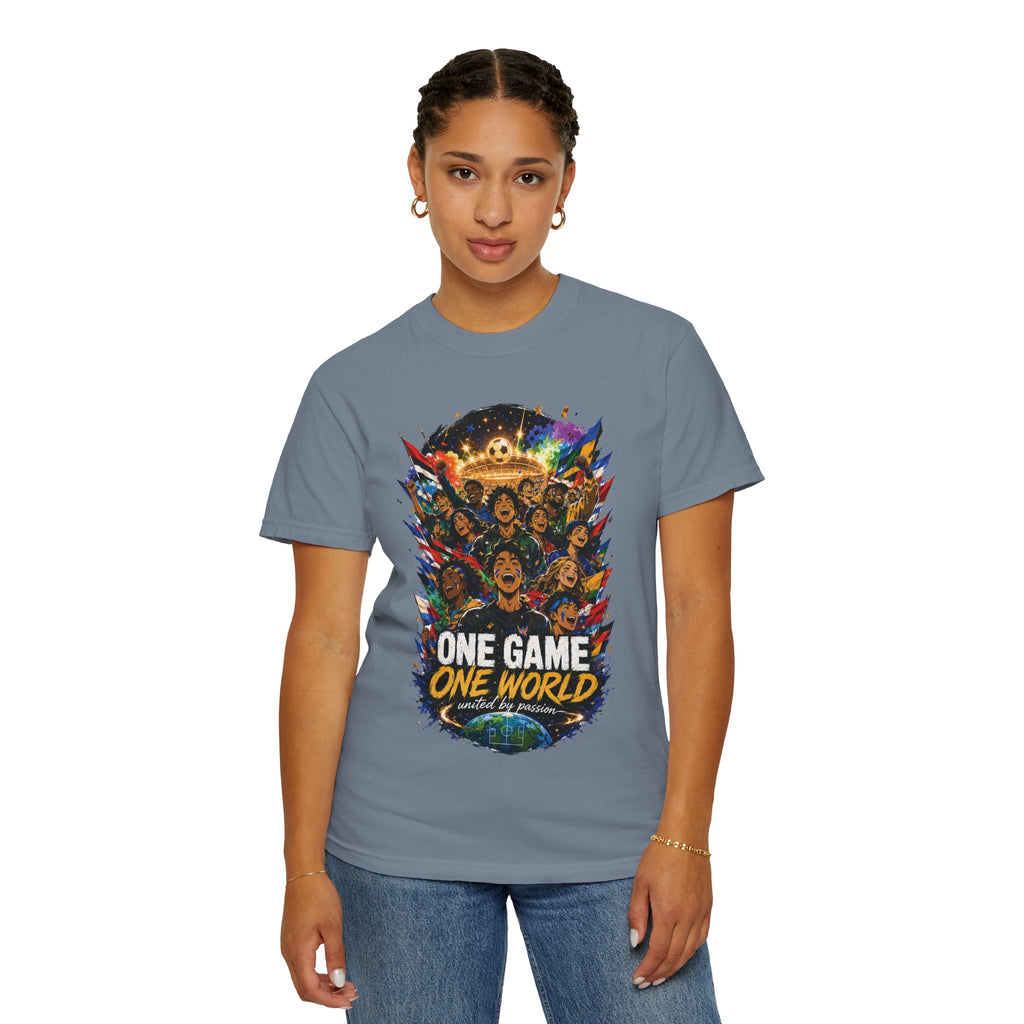 One Game One World Soccer T-Shirt — International Football Fans Graphic Tee