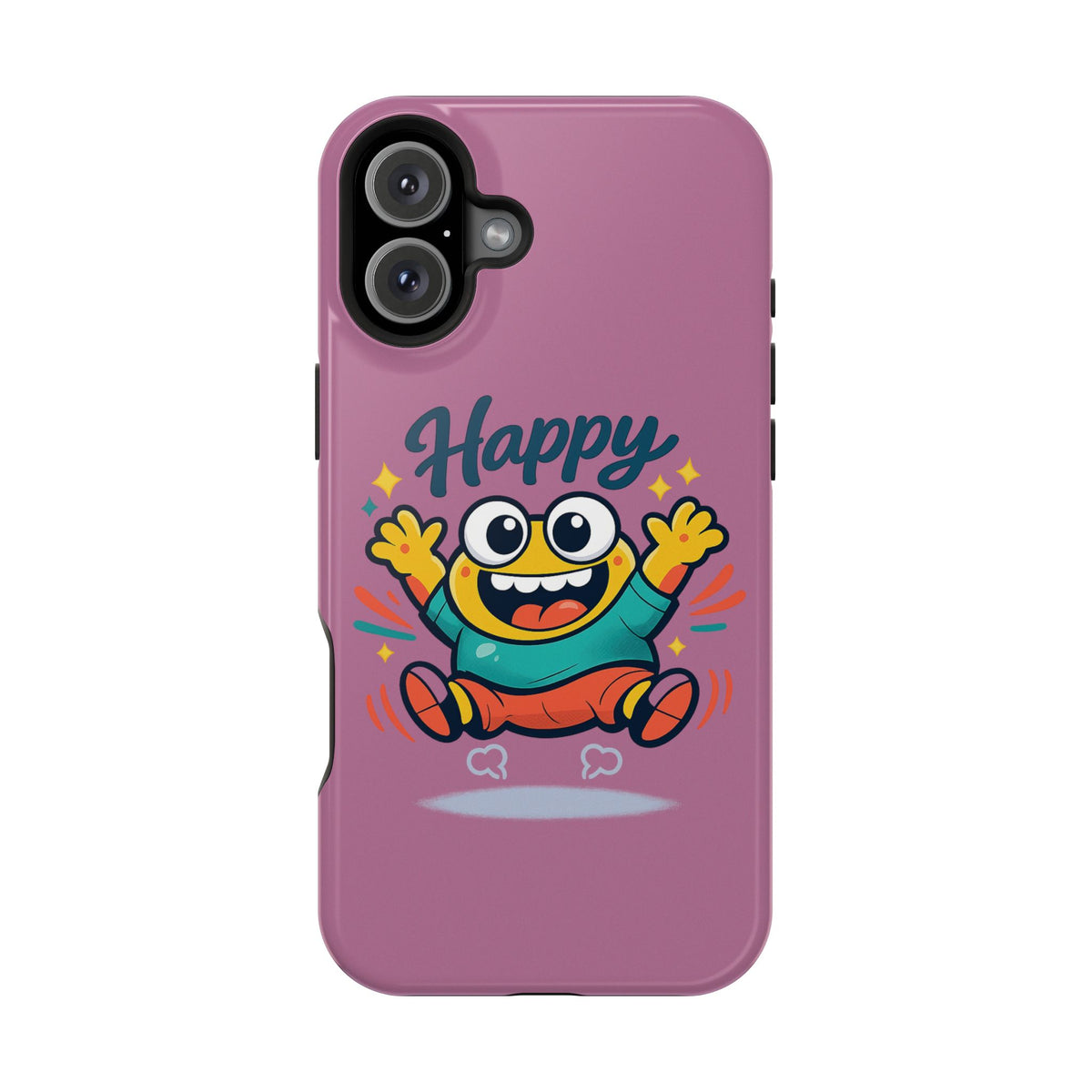 Happy Monster Magnetic Protective Phone Case Pink