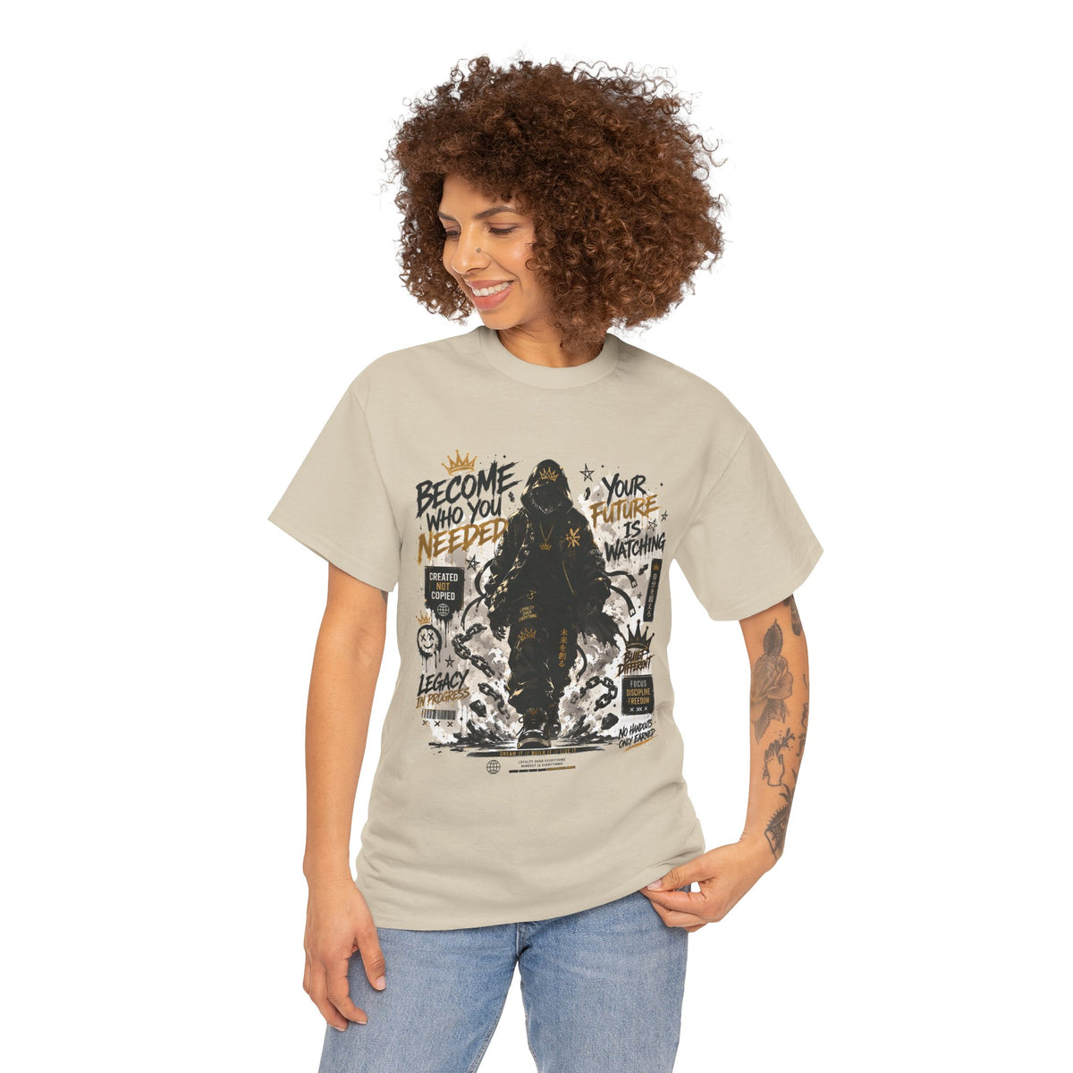 Become Who You Needed Inspirational Graphic T Shirt