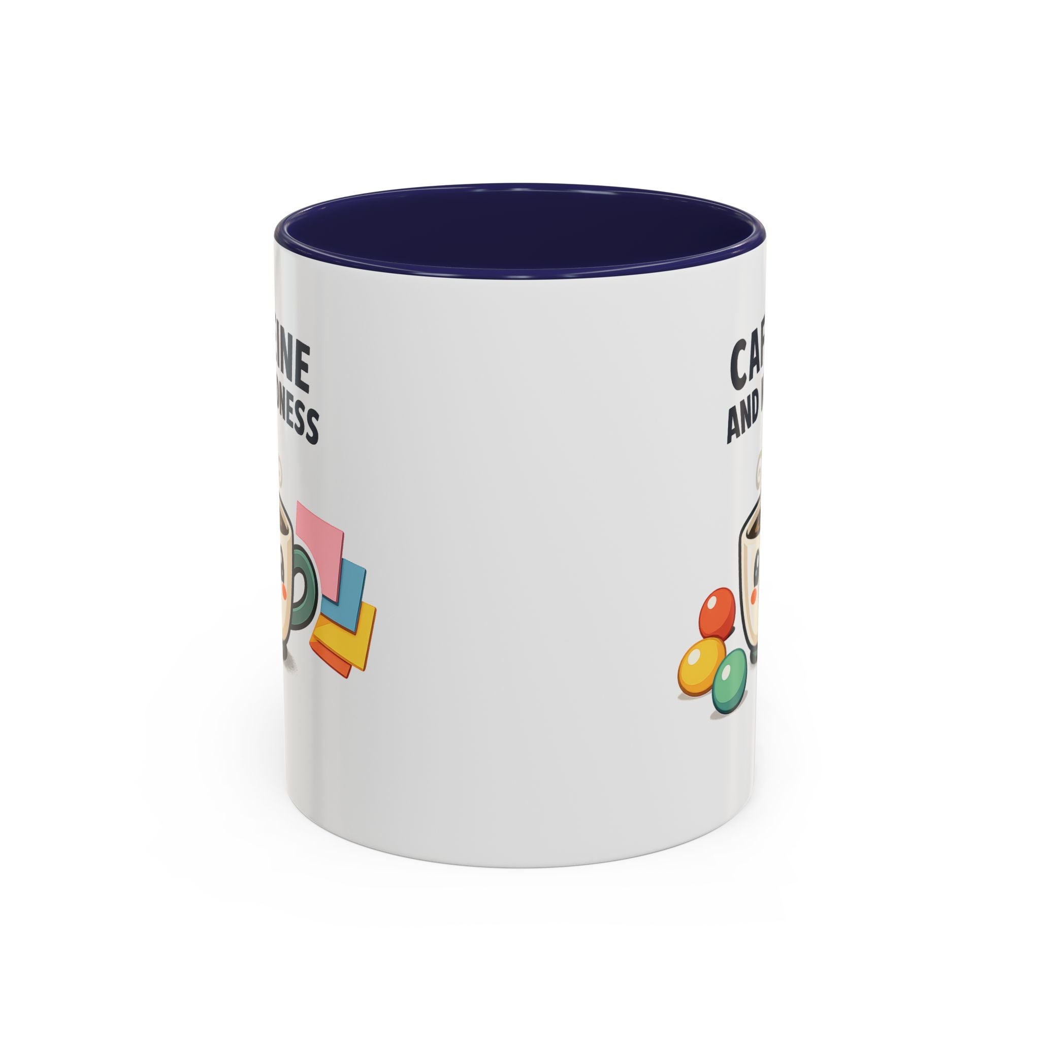Caffeine and Kindness Coffee Mug – Ceramic Accent Mug (11oz / 15oz)