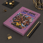 One Game One World Soccer Hardcover Journal — Personalized 10 Jersey Notebook