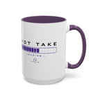 Accent Coffee Mug — "Hot Take Loading" Progress Bar Coffee Mug