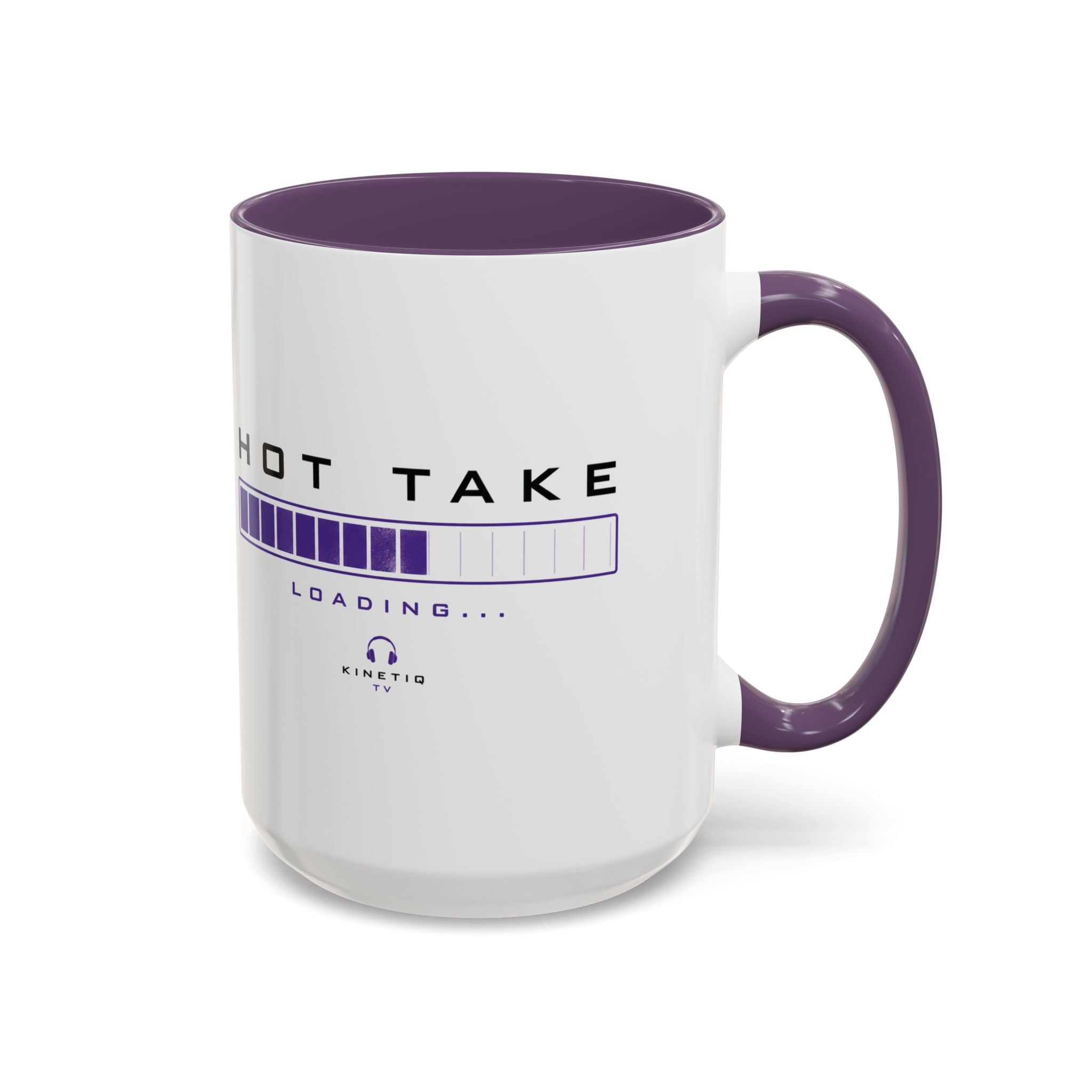 Accent Coffee Mug — "Hot Take Loading" Progress Bar Coffee Mug