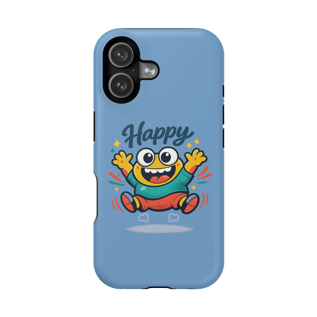Happy Monster Magnetic Protective Phone Case Blue