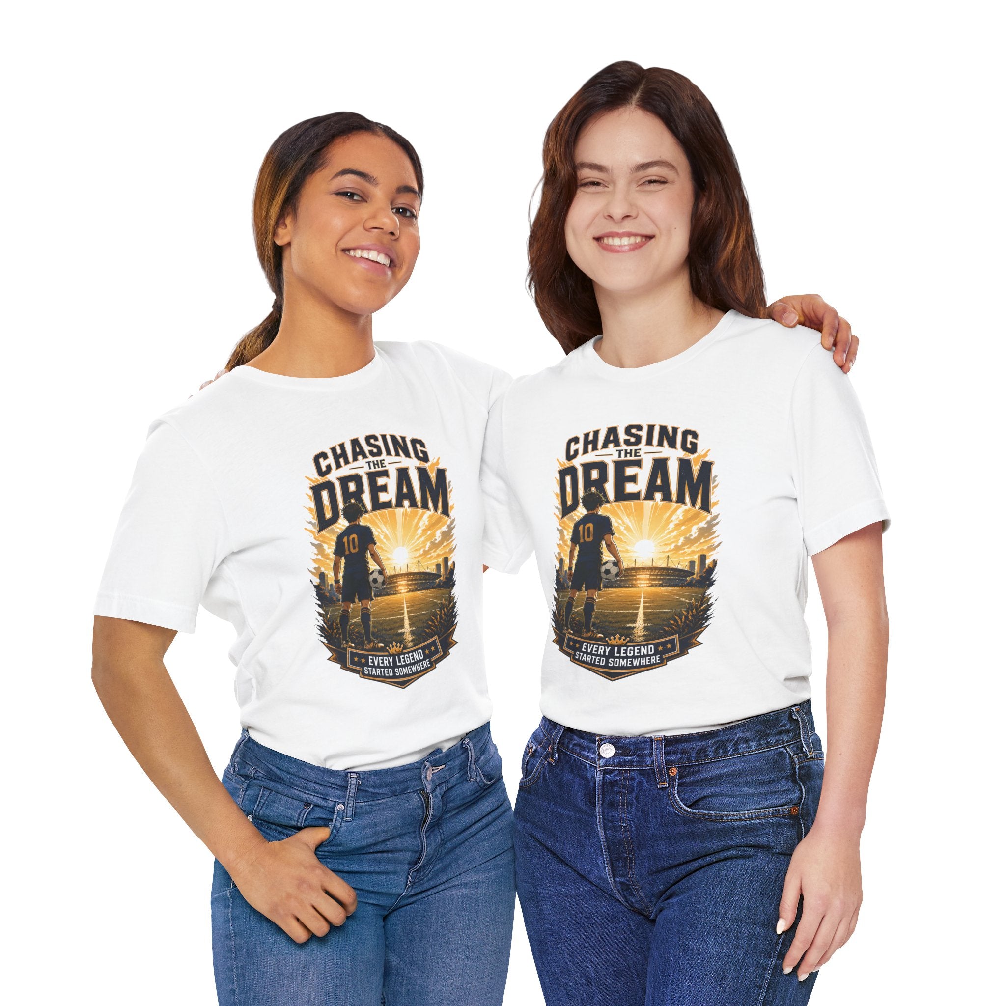 Soccer Tee — "Chasing the Dream" Inspirational Soccer Shirt