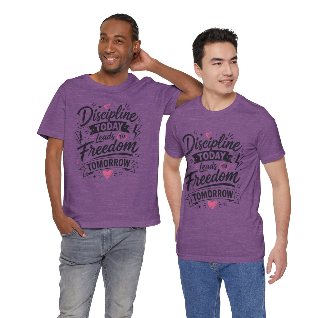 Discipline Today Leads to Freedom Tomorrow Motivational T Shirt