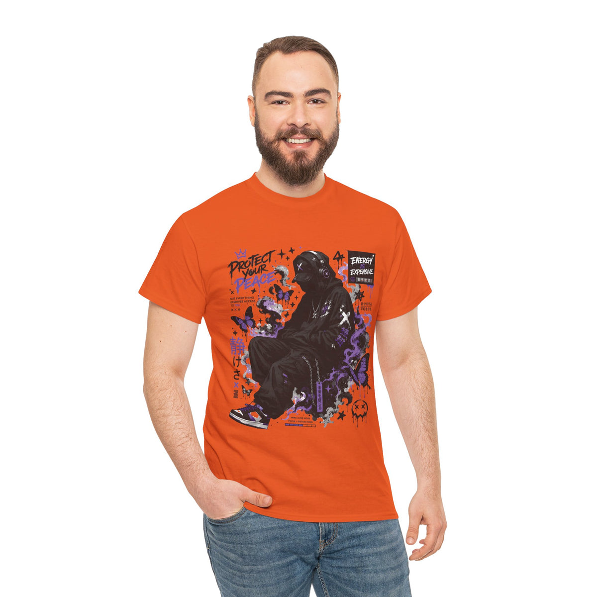 Peacekeeper Anime Graphic T Shirt Purple Streetwear Design
