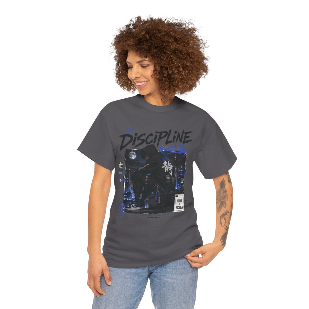 Discipline Anime Graphic Tee — Night Samurai Streetwear