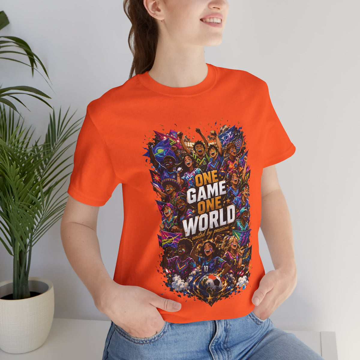 One Game One World Gamer Graphic T Shirt