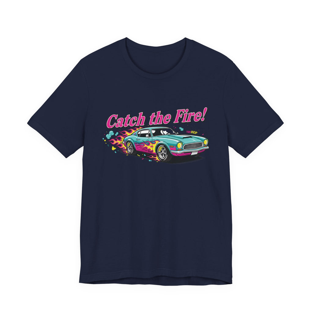 Catch the Fire Vintage Muscle Car Graphic T Shirt