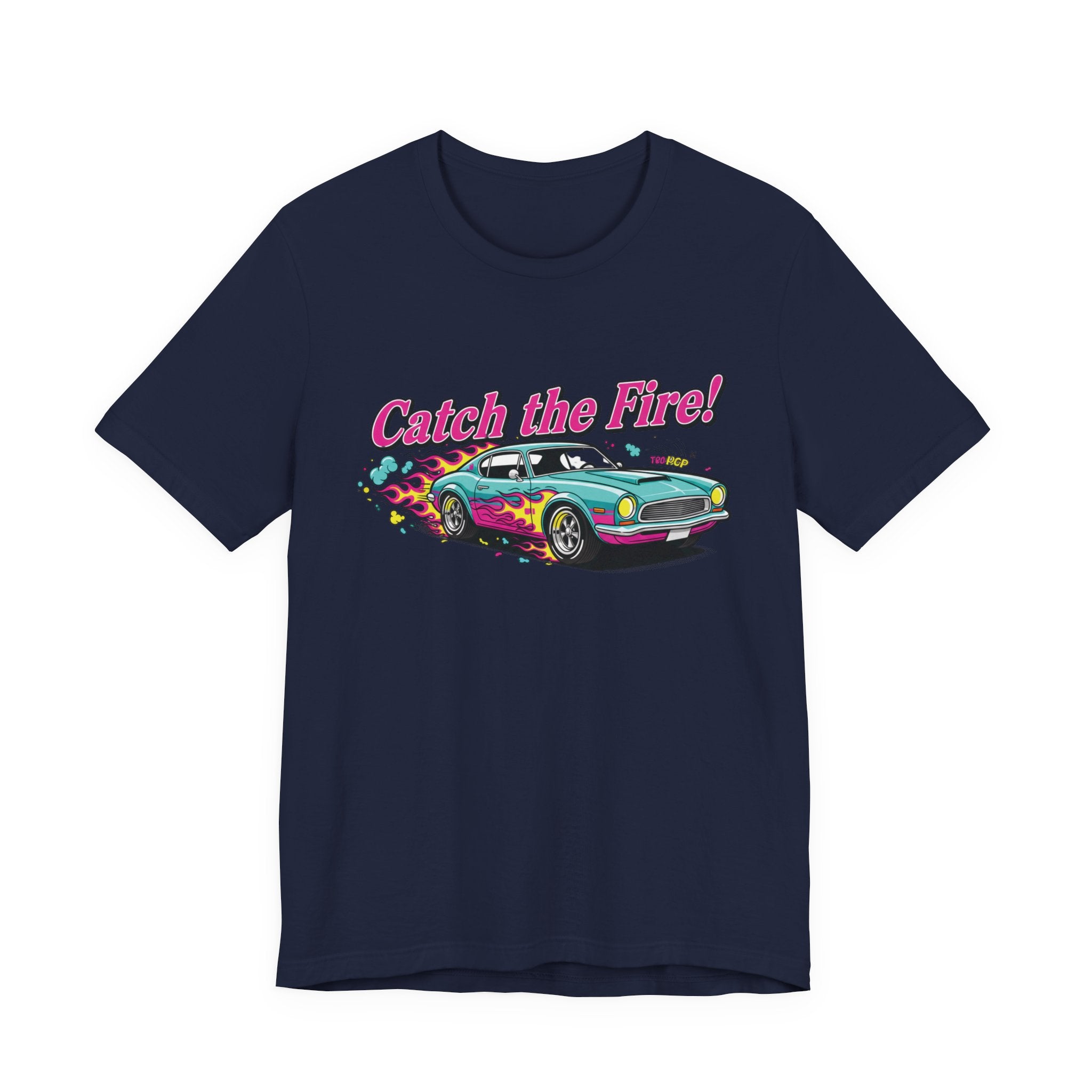 Catch the Fire Vintage Muscle Car Graphic T Shirt