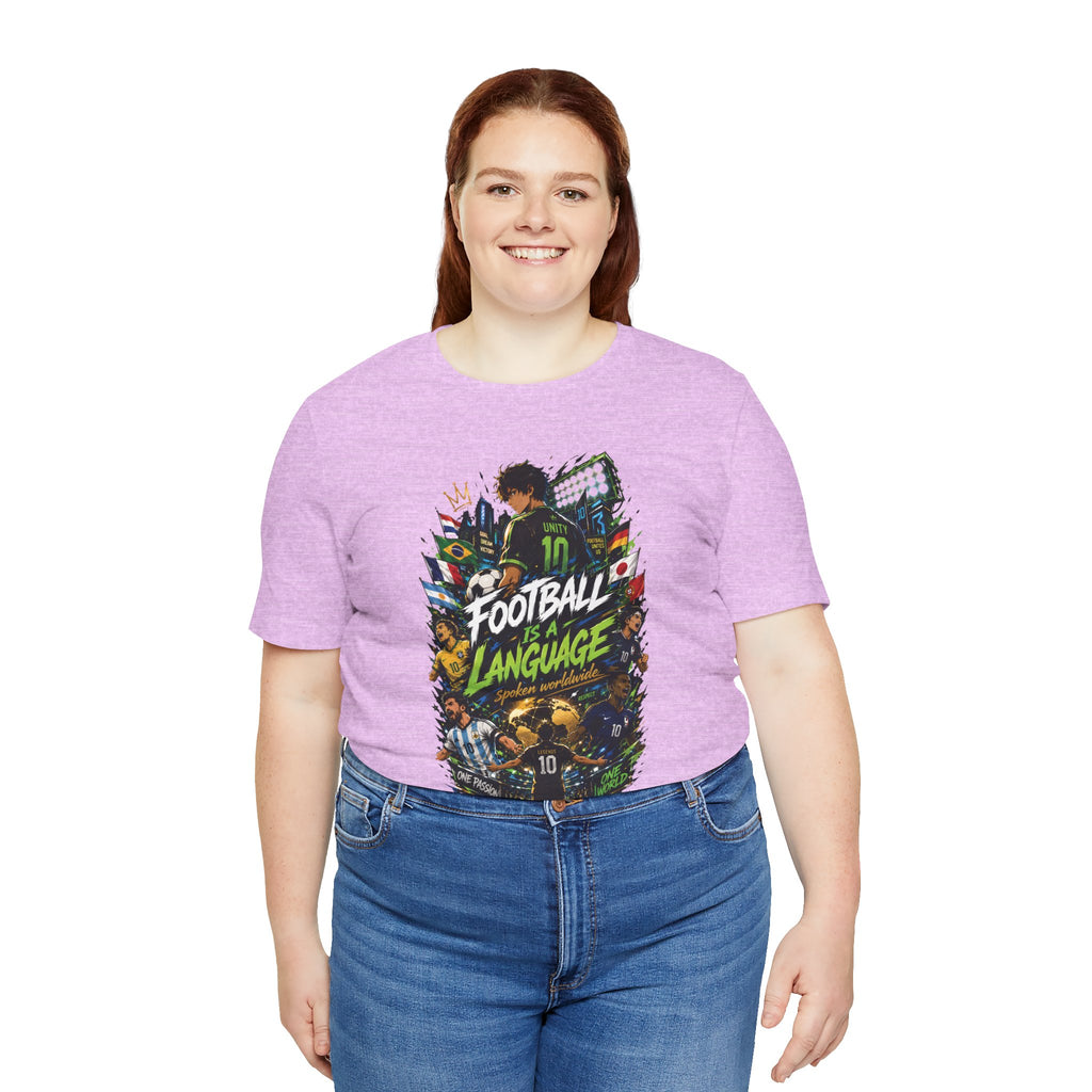 Football Language Graphic Tee — Soccer Fan Jersey Shirt