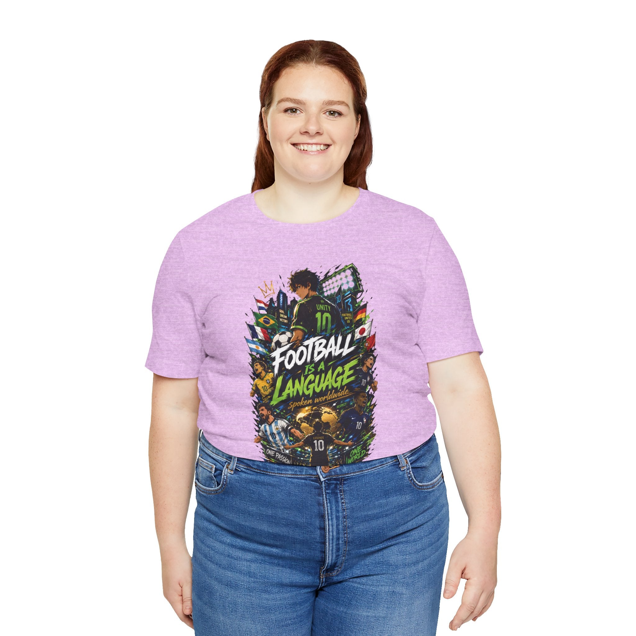 Football Language Graphic Tee — Soccer Fan Jersey Shirt