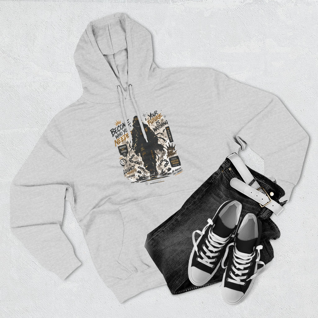 Adventure Hoodie — "Become Your Own Hero" Graphic Pullover