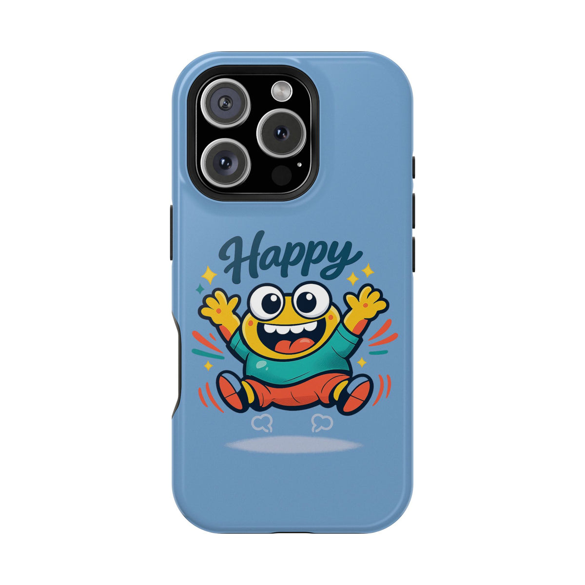 Happy Monster Magnetic Protective Phone Case Blue