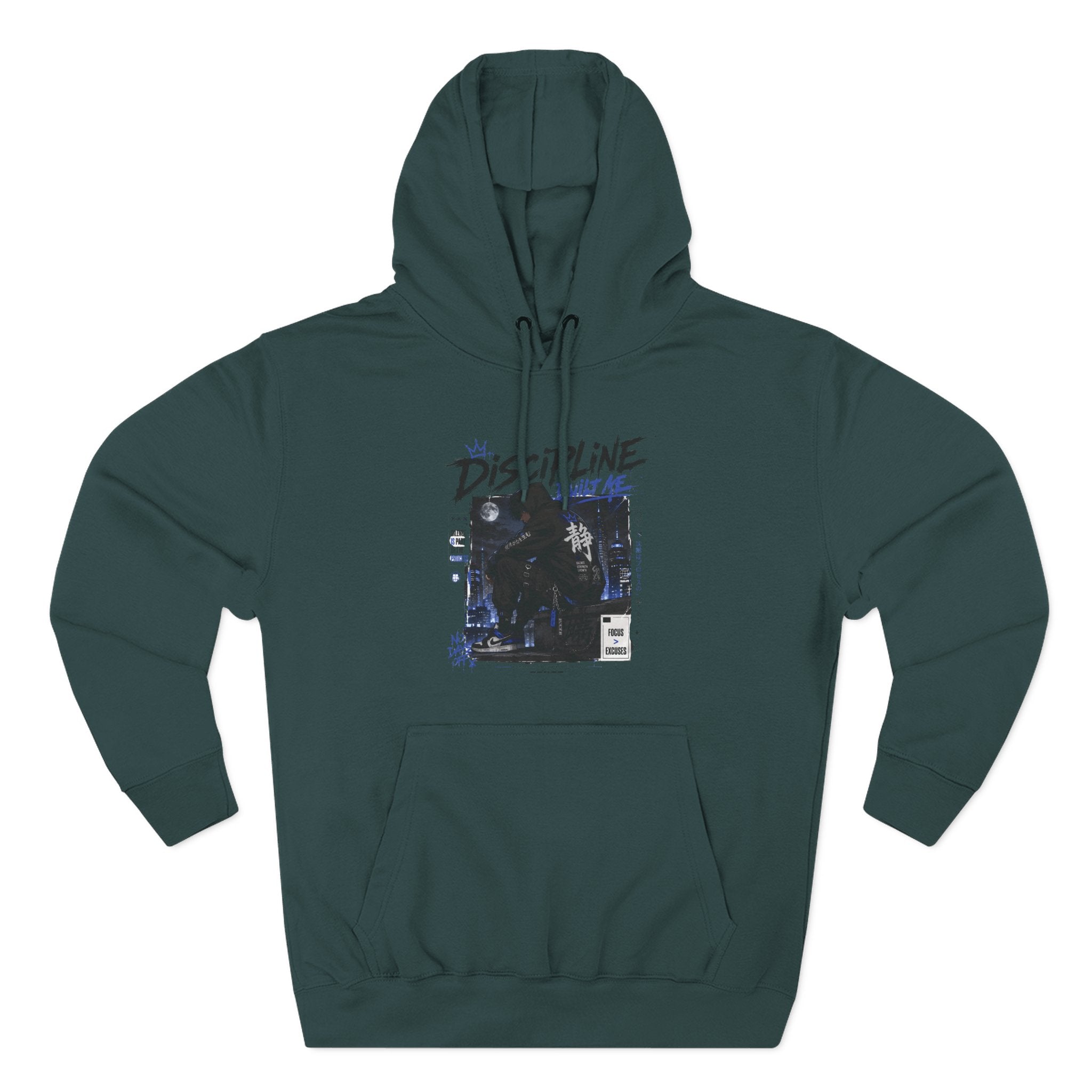 Discipline Graphic Hoodie — Vintage TV Photo Streetwear Pullover