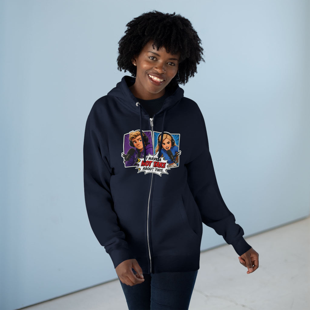 Pop Art "I Have a Hot Take About This" Zip Hoodie