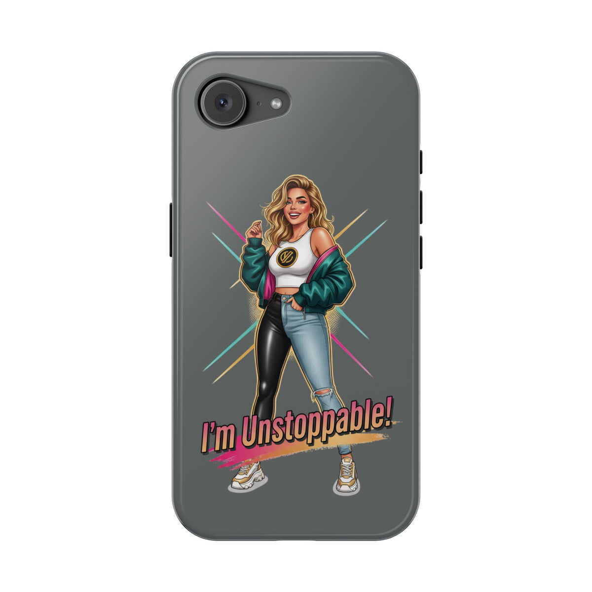 I'm Unstoppable Magnetic Protective Phone Case Gray