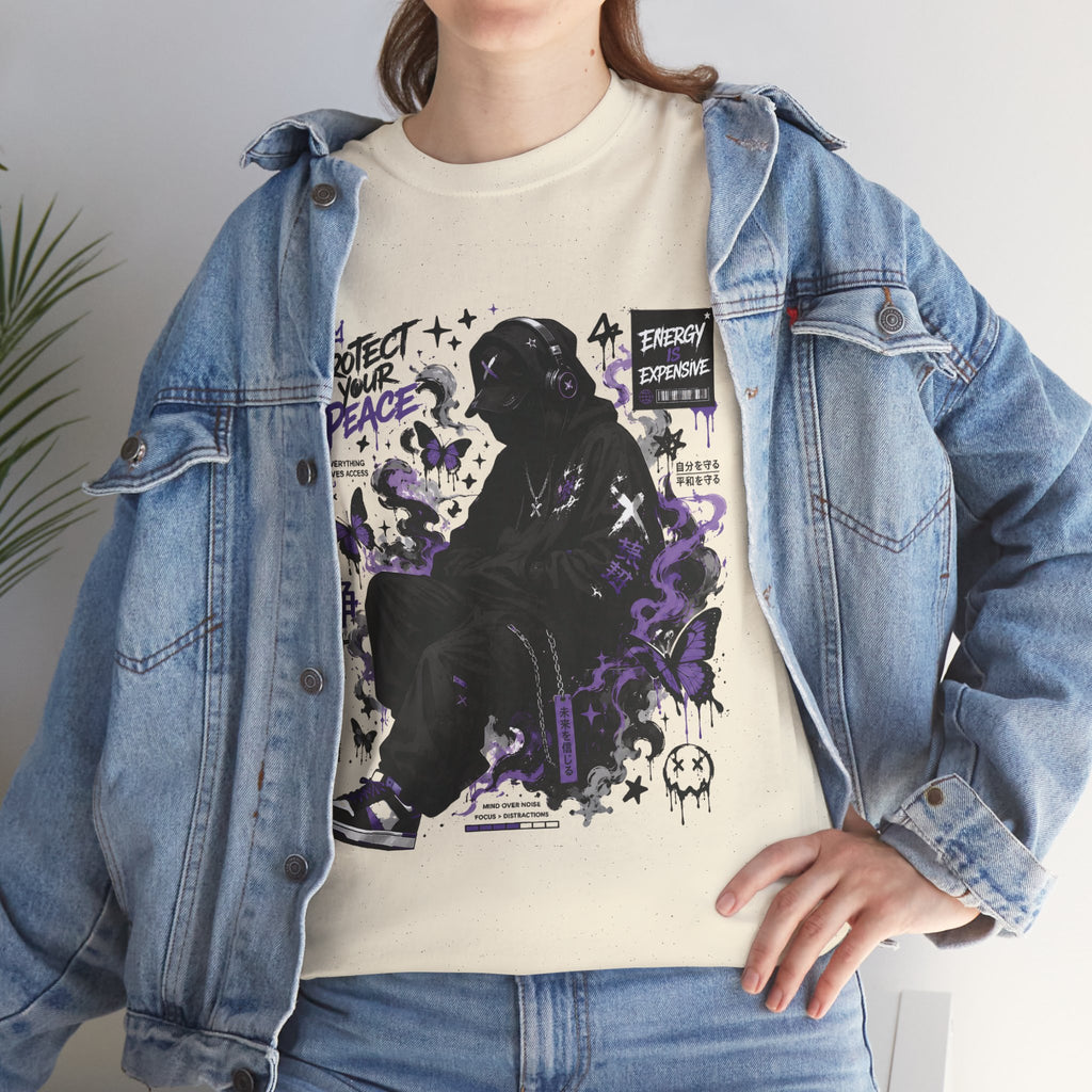 Peacekeeper Anime Graphic T Shirt Purple Streetwear Design
