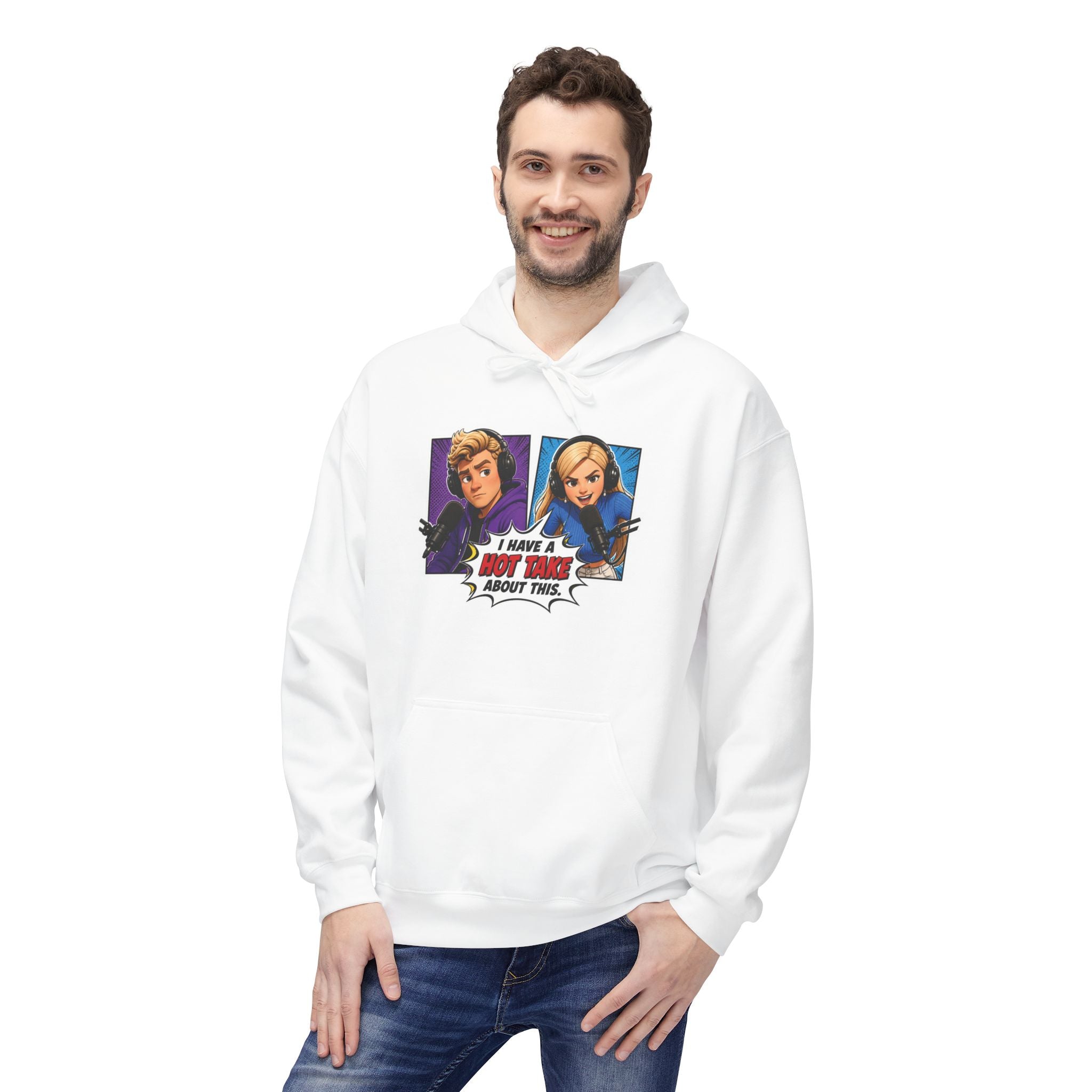 Pop-Art "I HAVE A HOT TAKE ABOUT THIS" Hoodie — Hot Take Central Graphic