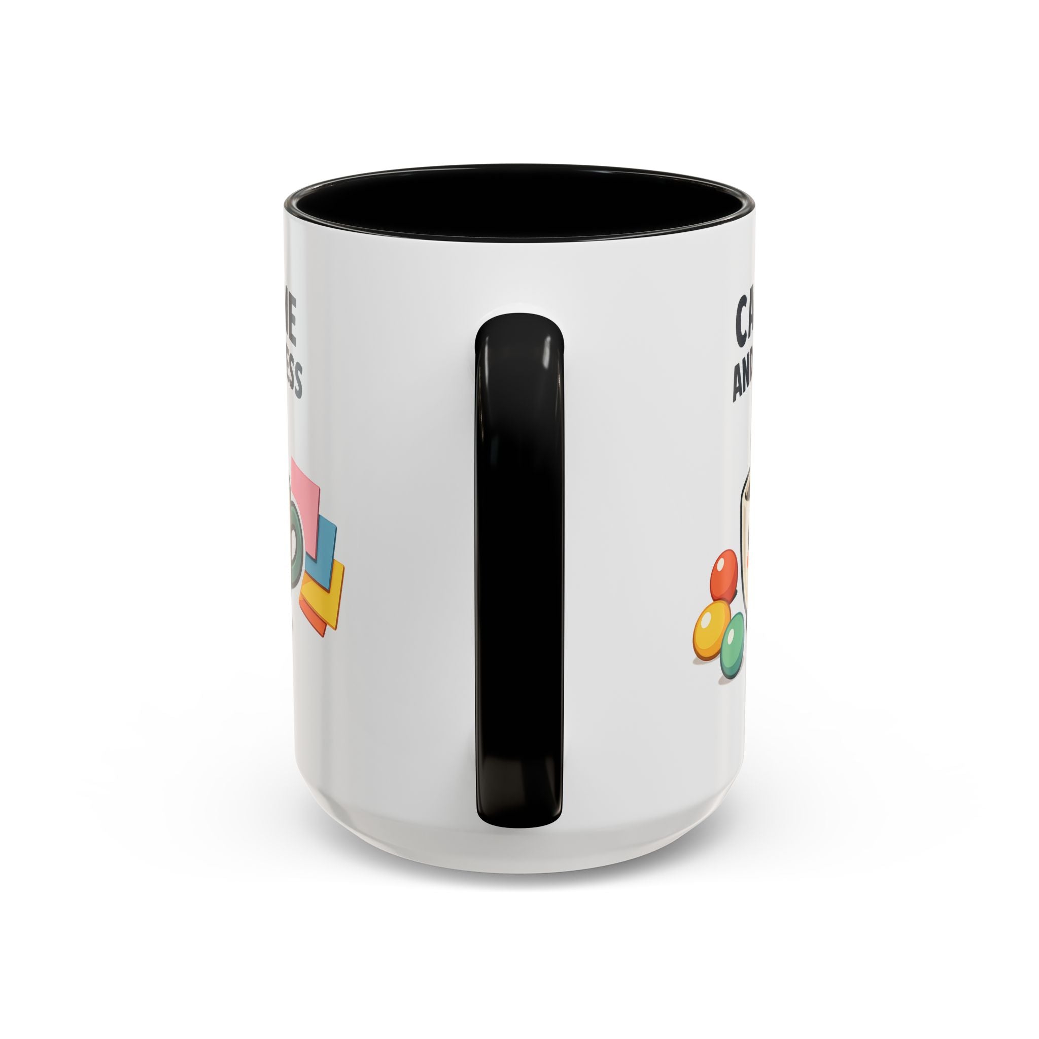Caffeine and Kindness Coffee Mug – Ceramic Accent Mug (11oz / 15oz)