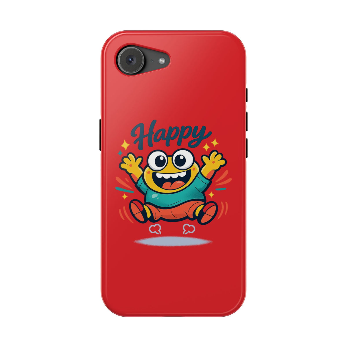 Happy Monster Magnetic Protective Phone Case Red
