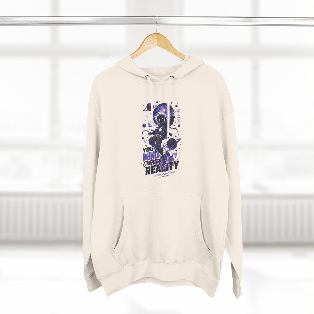 Galaxy Skate Hoodie — "You’re Not High, You’re Reality" Graphic Pullover
