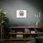 Happy Blob Cartoon Canvas | Bold Cartoon, Thick Outline, Kawaii Minimal